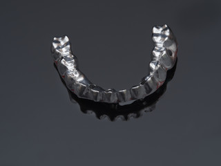 Aluminum mold to do a test before ceramic metal implants. Aluminum structure test