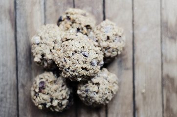 Homemade oatmeal cookies