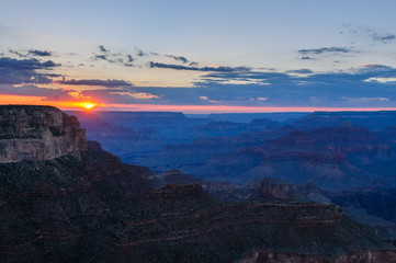 Sunset at the Grand Canyon