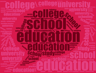 education word cloud design