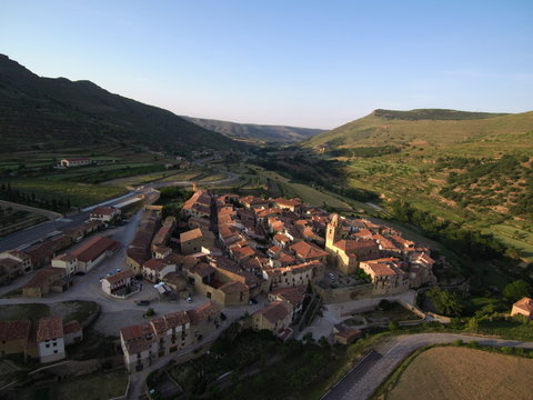 Mirambel. Pueblo bonito de Teruel (España)  en la comunidad autónoma de Aragón, de la comarca del Maestrazgo