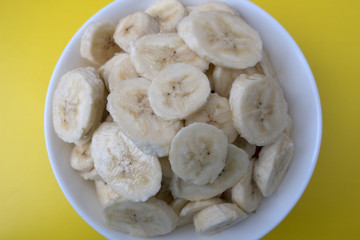 several chopped banana slices