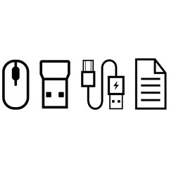 Computer mouse with input usb