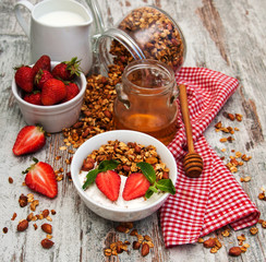 Homemade baked granola