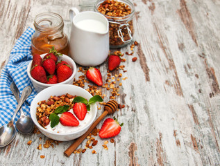 Homemade baked granola