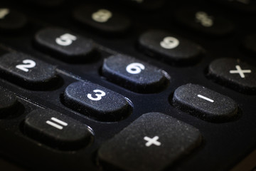 tasti numerici di calcolatrice