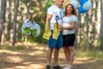 Fototapeta premium couple awaiting baby