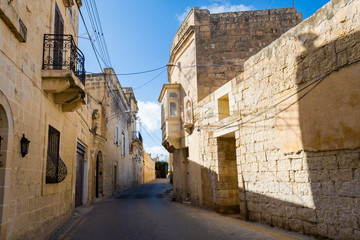 Fototapeta na wymiar Sandsone architecture of Lija Malta