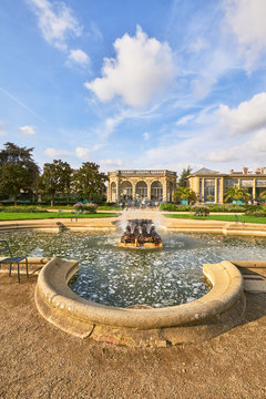 Thabor park (Le parc du Thabor) in Rennes - one of finest examples of landscape art of the XIII century public parks. Thabor Park is the pride of Rennes. Ille-et-Vilaine department, Rennes,