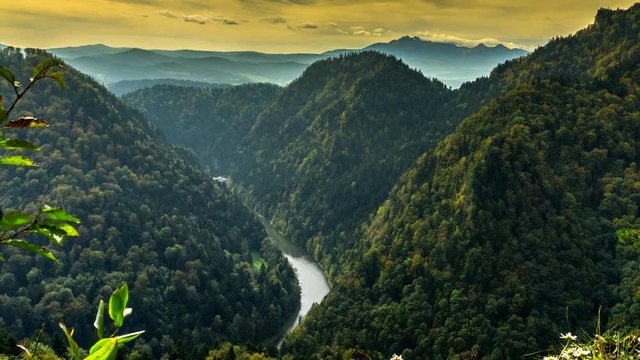 View of the Pieniny Mountains.