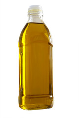 Olive oil on white background