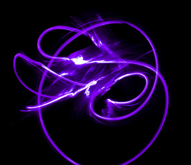 Overlay light, an abstract pattern on a dark background