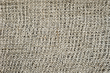 Jute hessian sack bag fabric texture background. High detailed.
