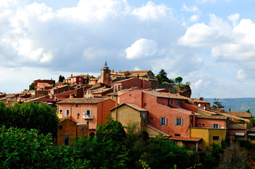 Fototapeta na wymiar Village of Roussillon, Provence, France