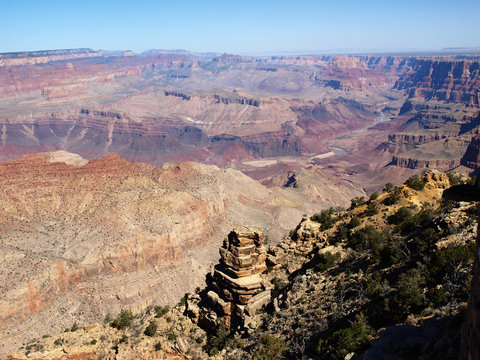 The Grand Canyon seen from the South Rim in Arizona, part of the American Southwest