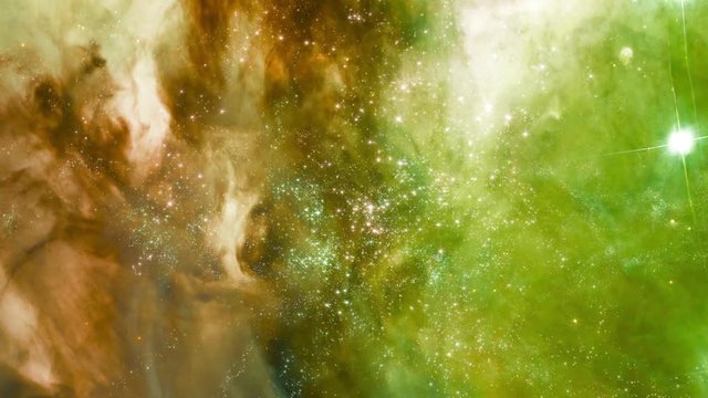 Space 2106: Flying through star fields and galaxies in outer space (Loop).