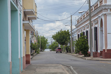 Fototapeta na wymiar Street Scene, Cienfuegos, Cuba