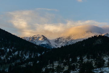 Obraz na płótnie Canvas Sunset in Rocky Mountain National Park