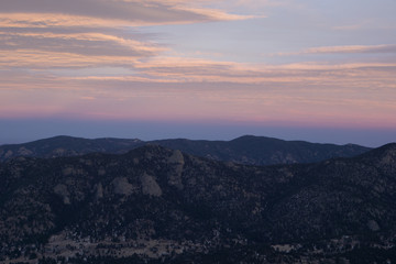 Sunset in Estes Park, Colorado