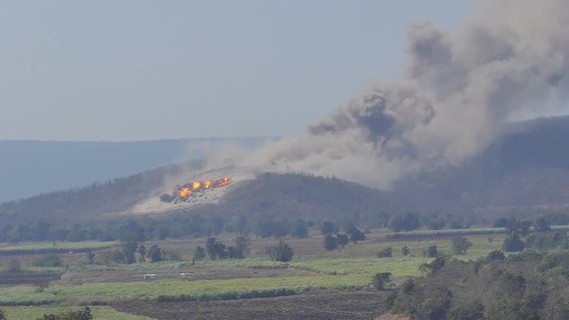 Air Operations, Bomber was release bomb 500 pound to target of military enemy. 