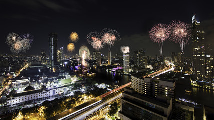 New year day in Bangkok - 186414636