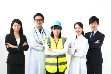 様々な職業の人々