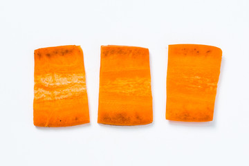 A piece of carrot for a snack.