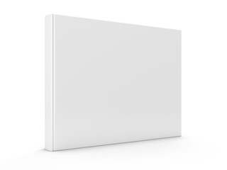 3D rendering blank book on white background