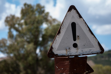 Still existing ruins of the Belice countries after the earthquake of 14 January 1968