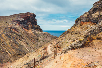 Cliffs at Ponta de Sao Lourenco, Madeira, Portugal