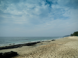 Fototapeta na wymiar Lanta beach on cloundy day