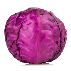 Purple Cabbage isolated on white background