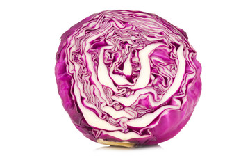 Obraz premium Purple Cabbage isolated on white background