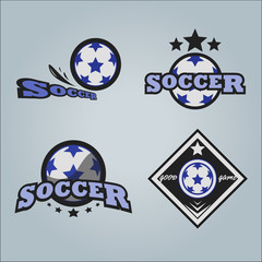 soccer football logo sports template