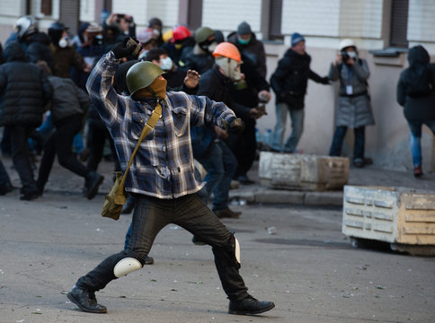 Street riots in Kiev