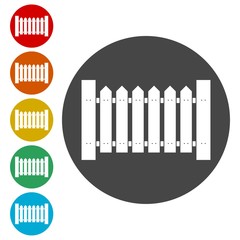 Fence icon, Fence icon Vector, Fence icon Art 