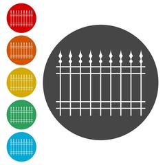 Fence icon, Fence icon Vector, Fence icon Art 