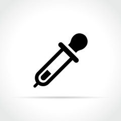pipette icon on white background