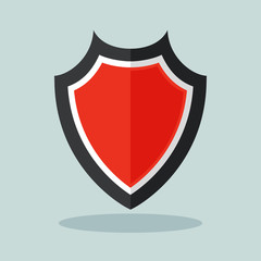 red shield icon concept