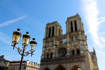 Fototapeta na wymiar notre dame church in Paris France