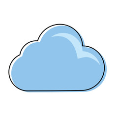 Cloud weather symbol cartoon