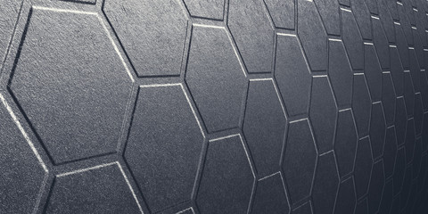 steel hexagon pattern