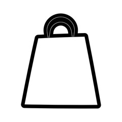 Shopping bag isolated cartoon