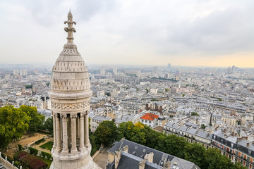 Fototapeta na wymiar Paris View from Sacre Coeur Basilica