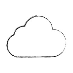 Cloud weather symbol cartoon