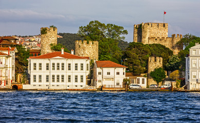 Istanbul sea front town view, Turkey