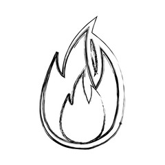 flame fire symbol cartoon