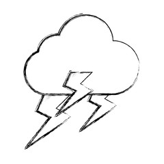 Rainy weather symbol cartoon