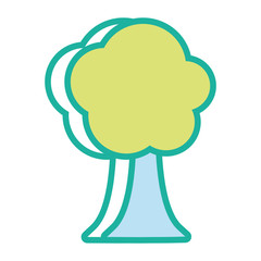 Tree nature symbol cartoon