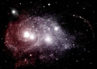 galaxy in a free space